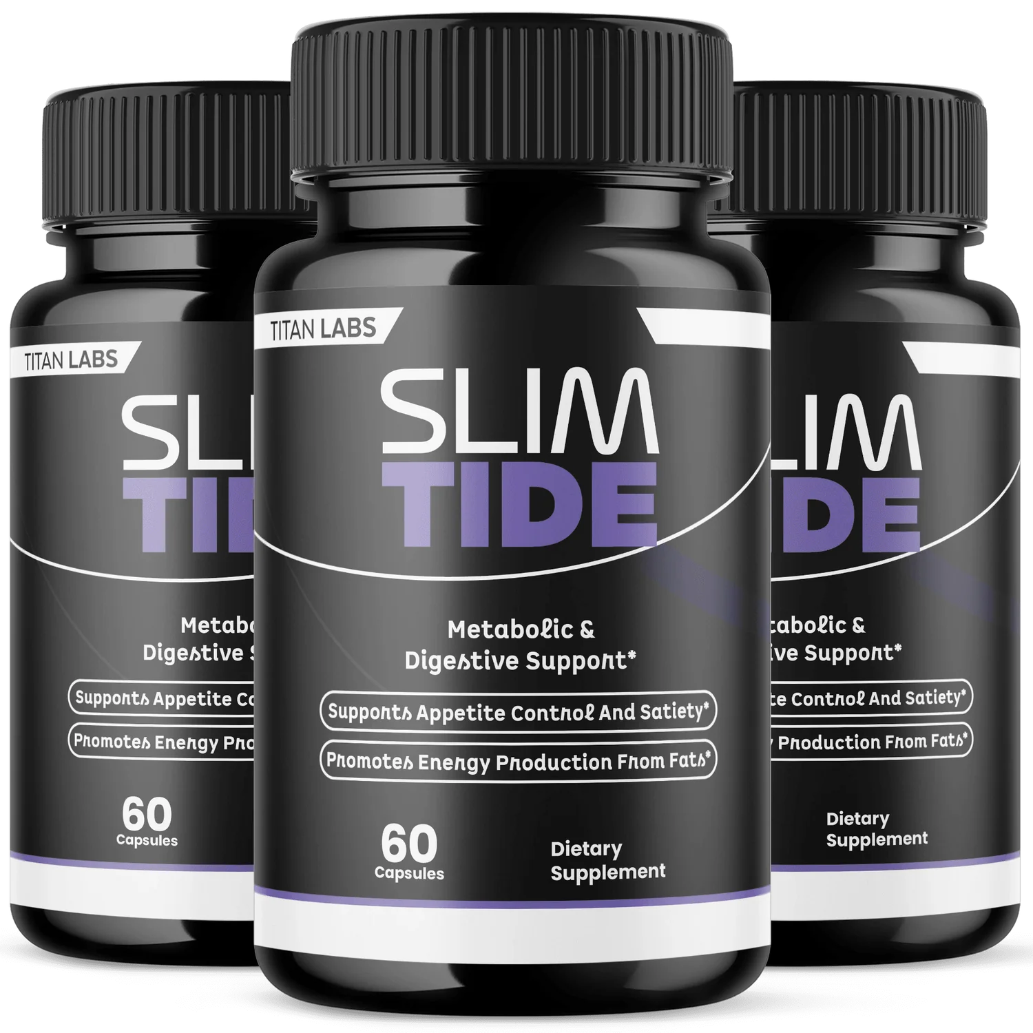 SlimTide metabolism and energy support bottles